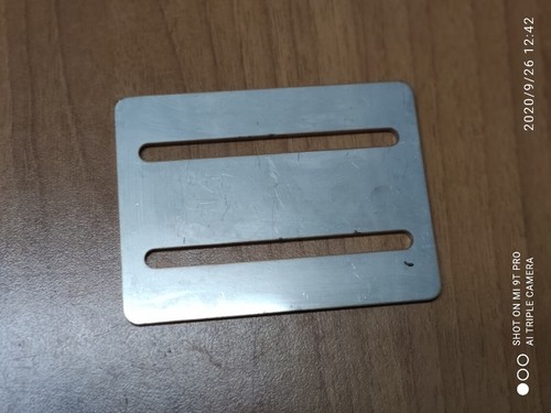 Piastra staffa asolata inox