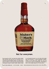 1964 MAKER'S MARK WHISKY *****REPLICA DECORATIVA INSEGNA IN METALLO*****