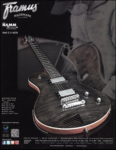Stampa pubblicitaria chitarra