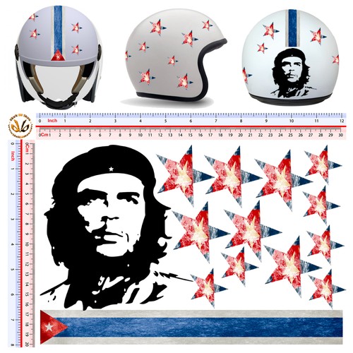 Adesivi casco stelle bandiera