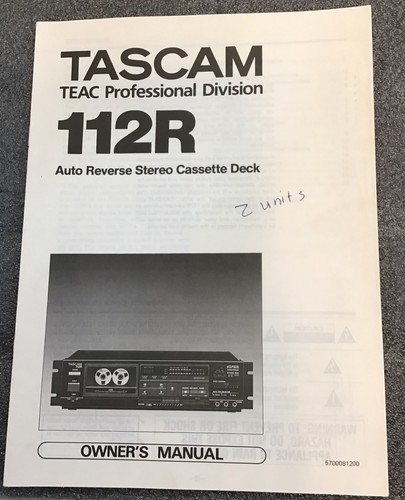 Tascam 112r auto - 112r,