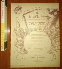 Wolf - Ferrari, Un verde praticello senza piante (Op. 11 N. 1) D. Rahter 1902?