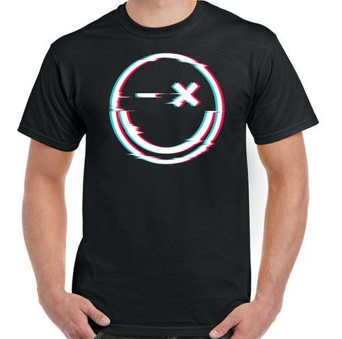 Shirt glitch face top da - glitch,