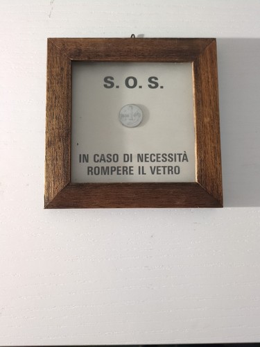 Vintage quadretto legno vetro - quadretto,