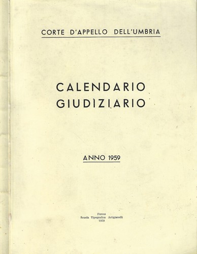 Calendario giudiziario - giudiziario.,