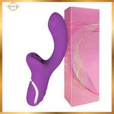 Vibratore Doppio per Donna Punto G Squirting Succhia Clitoride impermeabile Toys