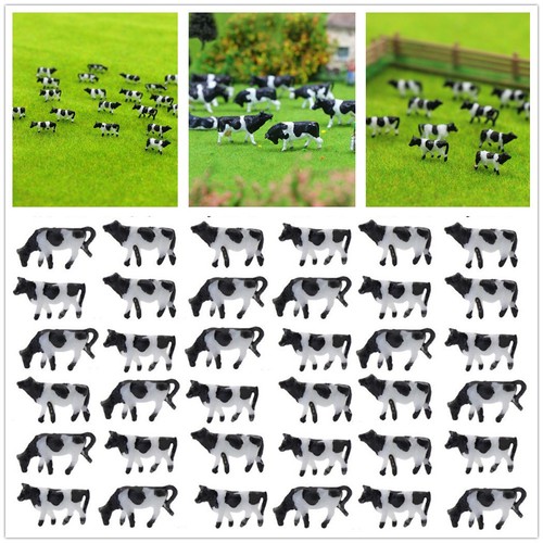 60pcs scale cows model - model, set