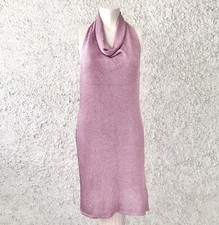 ABITO ROSA LUMINOSO LUREX GLITTER FIRMATO GUESS LOS ANGELES