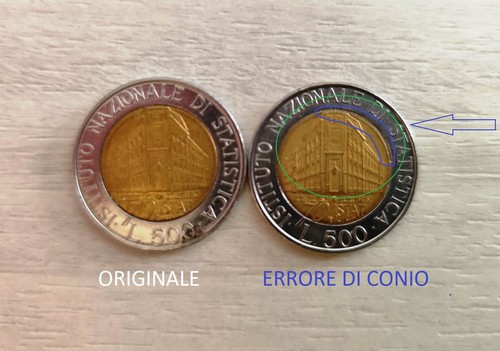 500 lire 1996 istat con - 1996,