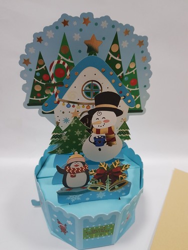 Biglietto pop auguri natale - up,