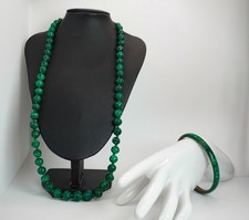 Parure malachite vintage