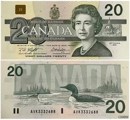 Banconota canada dollari - 20,