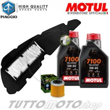 Tagliando PIAGGIO Beverly 400 ABS-S 2021 2022 2023 / Kit Olio Motul 5W40 Filtri