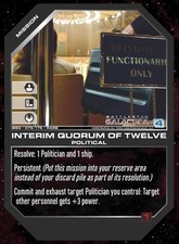 Interim Quorum of Twelve - Base Set - Battlestar Galactica CCG