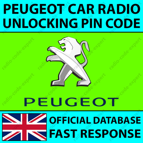 Peugeot radio pin - radio, codice