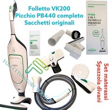FOLLETTO VK200 HD60 CON PICCHIO PB440 COMPLETO SPAZZOLA MATERASSI DIVANI LAVENIA