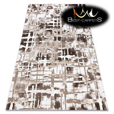 MORBIDI INCREDIBILI TAPPETI ACRILICI "DIZAYN" 8843 Spessi esclusivi beige marrone ALTA QUALITÀ