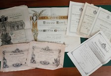 ATTESTATI 1908 1936 UFFICIALE