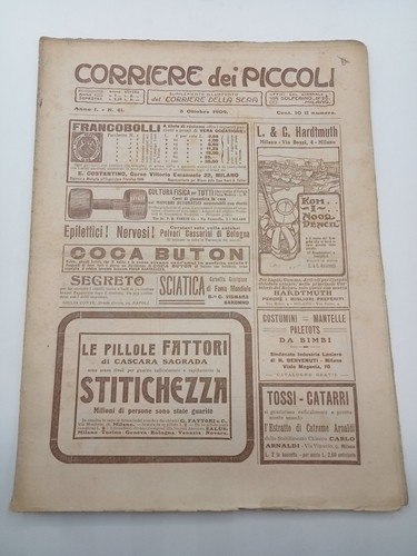 Giornale corriere dei piccoli - dei,