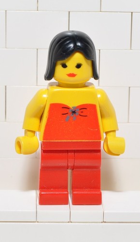 Lego fbr002 donna top - lego, rosso