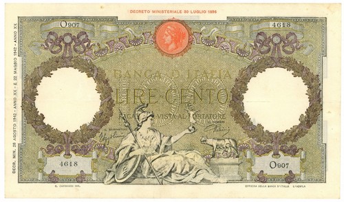 100 lire capranesi - lire,