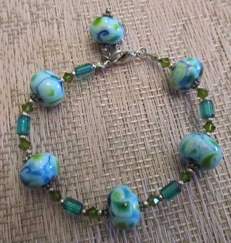 Bracciale charm vetro - in,