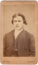 CDV CIRCA 1870s Young Man