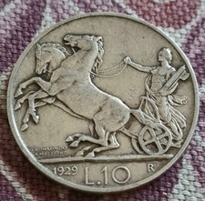ITALY FASCIST 10 Lire 1929 **