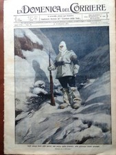 La Domenica del Corriere 12 Dicembre 1915 WW1 Alto Isonzo Monfalcone Prima Linea