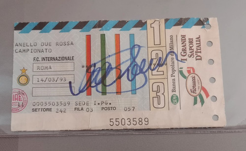 Autografo salvatore toto - autografo, toto'