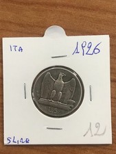 ITALIA REPUBBLICA 5 LIRE 1926  ARGENTO VITT EM II  - AQUILOTTO FDC