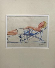 Acquerello Ritratto Donna In