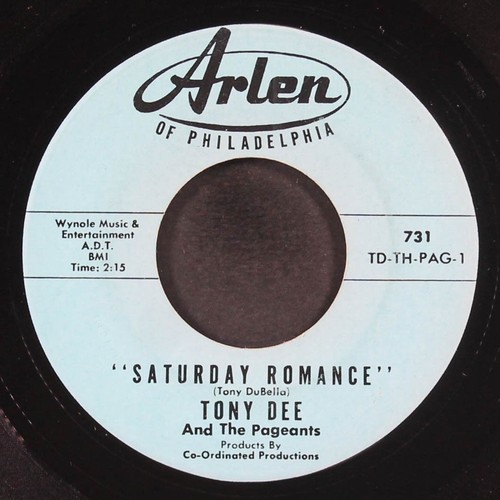 Tony dee saturday romance - tony,