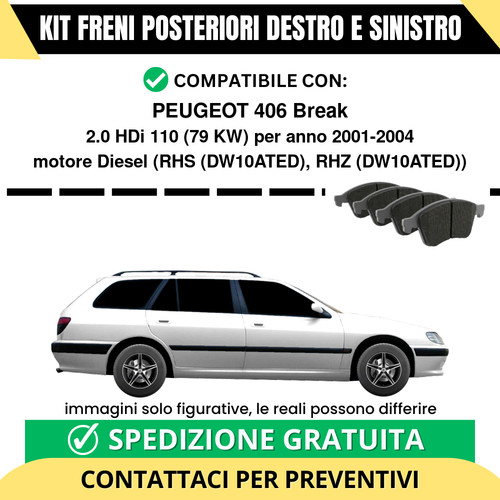 Pastiglie freno posteriori - pastiglie,