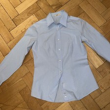 elegante camicetta stretta blu