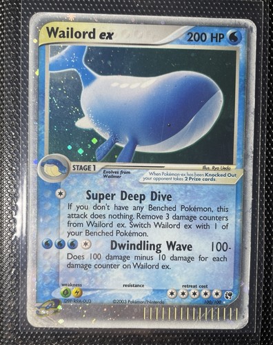Wailord 100 sandstorm - ex, 100/100