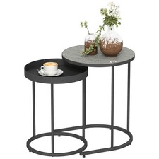 HOMCOM Set 2 Tavolini da