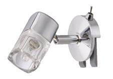 Lampada Luce Bagno Specchio Faretto 40 W G9 cromato e vetro IP20 Splash 2193-018