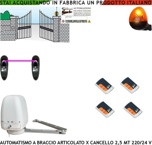 Kit elettrico 220 - kit, braccio