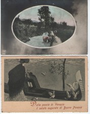 N.2 CARTOLINE VIAGGIATE INIZI
