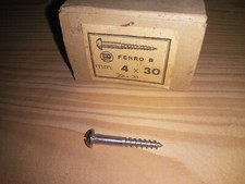 VITI ANTICHE IN FERRO A TAGLIO TESTA TONDA PER LEGNO 50 PEZZI