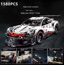 Auto Tecnica 911 RSR RC 1580Pcs con Motore e Luci LED Tipo LEGO
