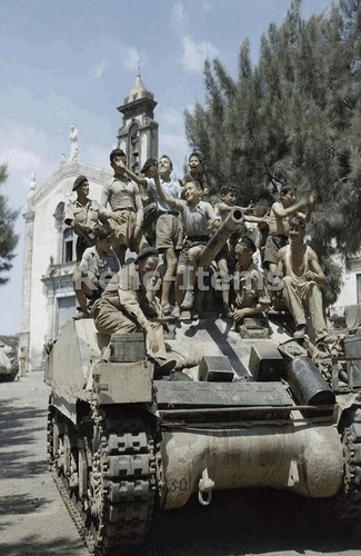 Ww2 foto sicilia carro - foto,