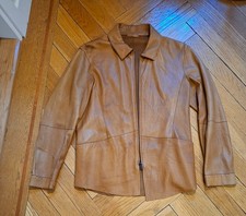 Armani leather jacket men