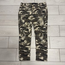 Philipp Plein Strawberry Cheesecake Camouflage Denim Jeans Distressed Tg 28