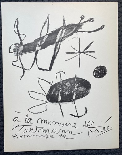Joan miró litografia zinco - joan,
