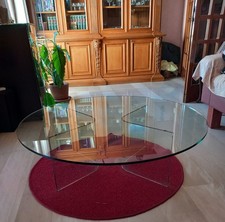 Tavolino In Vetro Tondo