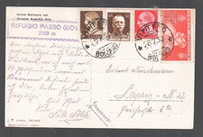 VALORI GEMELLI IN TARIFFA SU CARTOLINA PER LA GERMANIA - VIPITENO