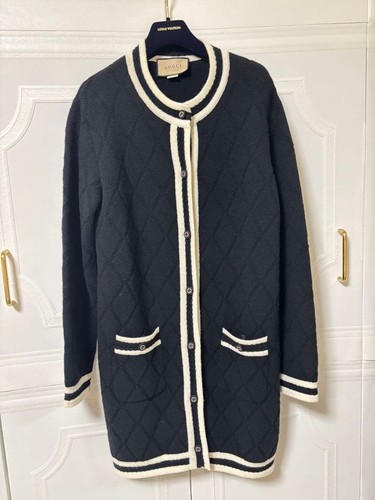 Cappotto cardigan lungo gucci - cappotto,