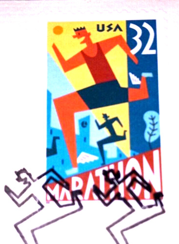 Maratona francobolli replica - maratona,